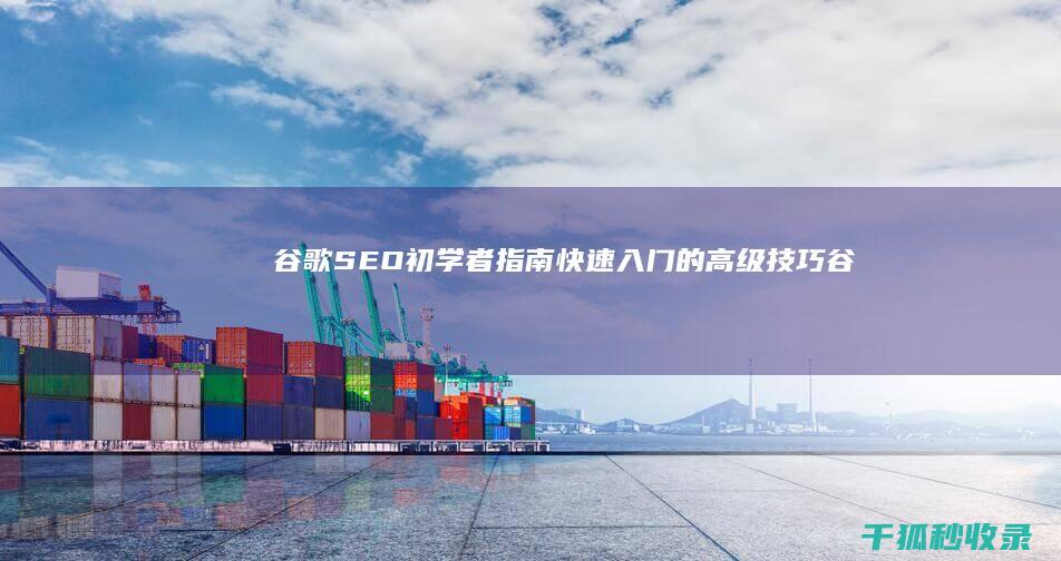 谷歌 SEO 初学者指南：快速入门的高级技巧 (谷歌seo什么意思)