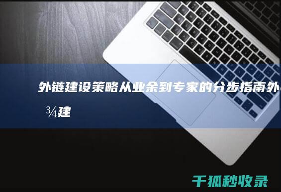 外链建设策略：从业余到专家的分步指南 (外链建设策略有哪些)