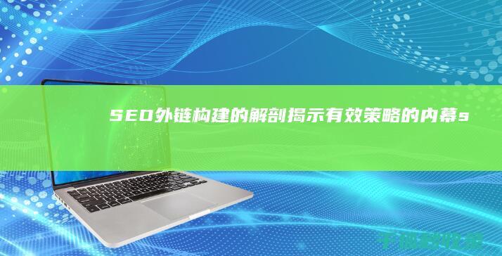 SEO 外链构建的解剖：揭示有效策略的内幕 (seo 外链)