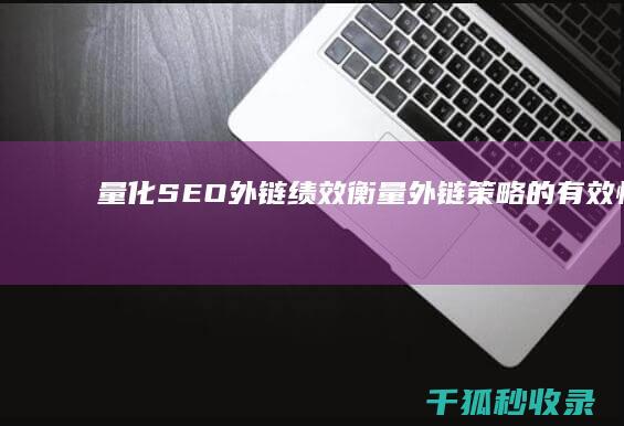 量化SEO外链绩效：衡量外链策略的有效性和ROI (seo如何制定每日的量化工作)